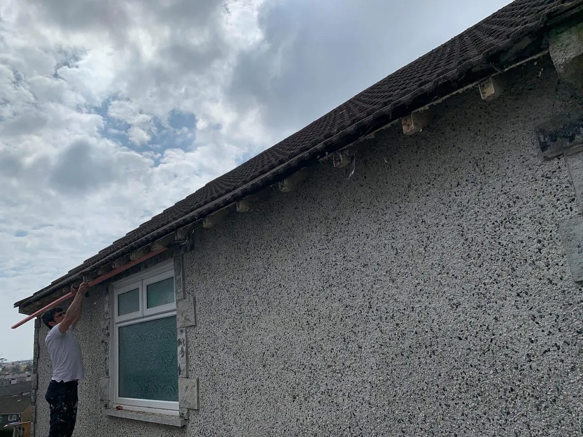 White uPVC fascias and soffits on a bungalow in Torpoint