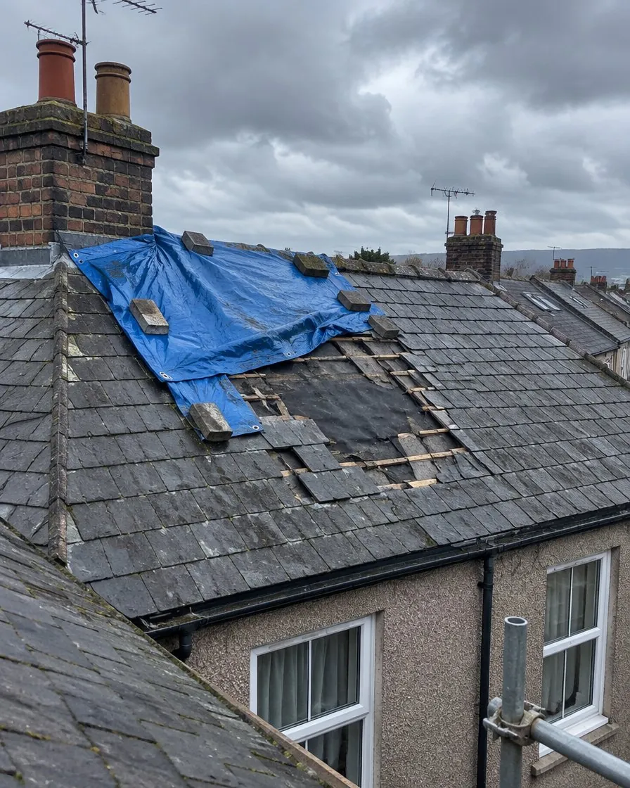 Storm damage and insurance work in Torpoint